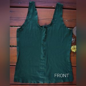 Kate Spade Saturday Hunter Green Tank Top Size Small